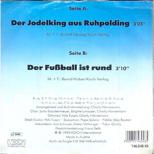 Der jodelking aus Ruhpolding - Der fusball ist rund